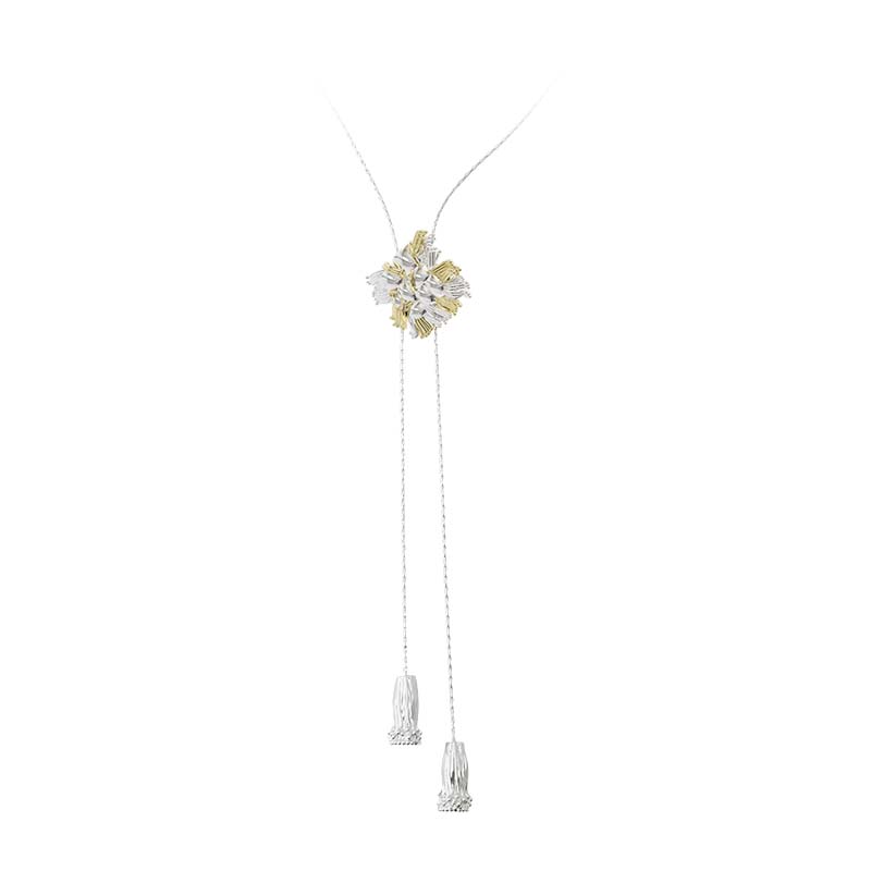 Tweeds tassel sweater chain